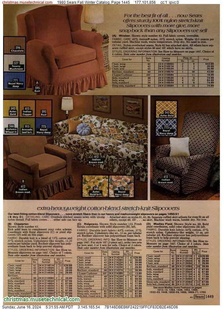 1980 Sears Fall Winter Catalog, Page 1445