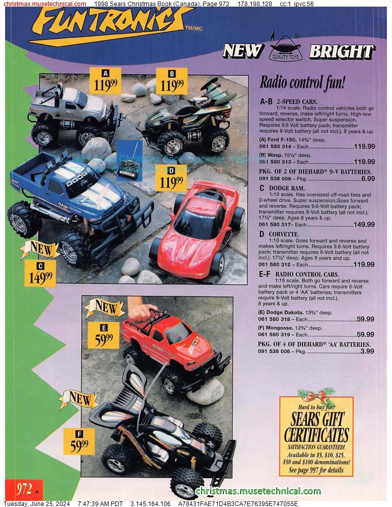 1998 Sears Christmas Book (Canada), Page 972