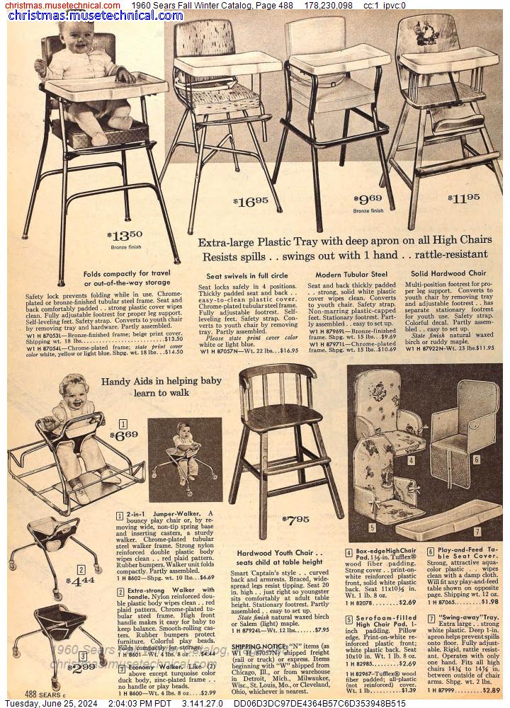 1960 Sears Fall Winter Catalog, Page 488