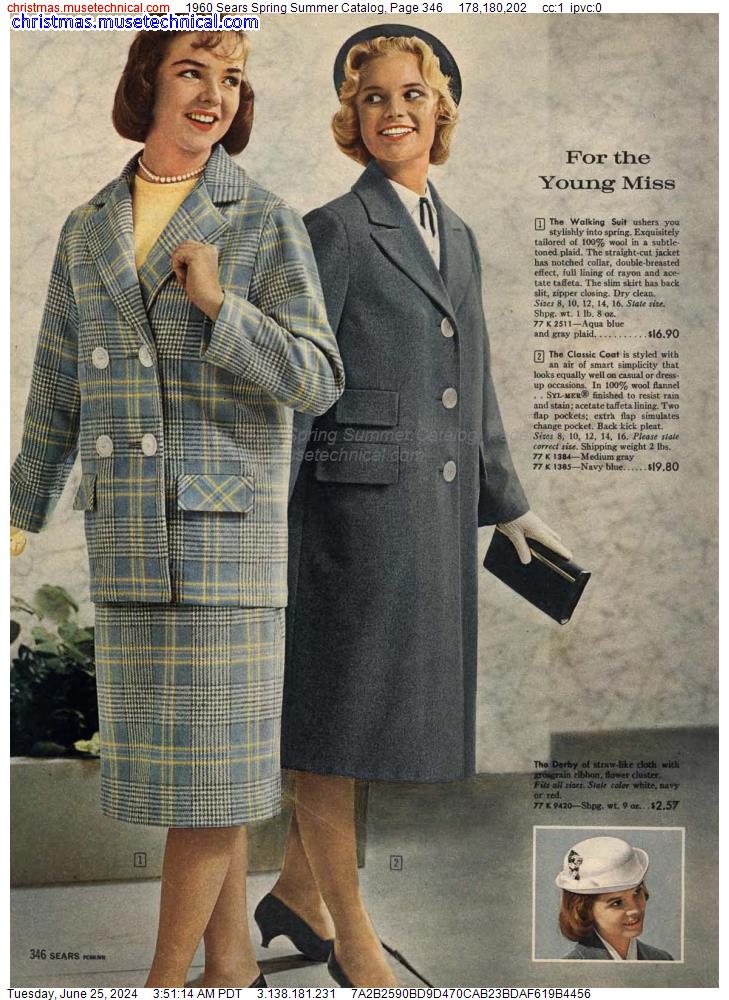 1960 Sears Spring Summer Catalog, Page 346