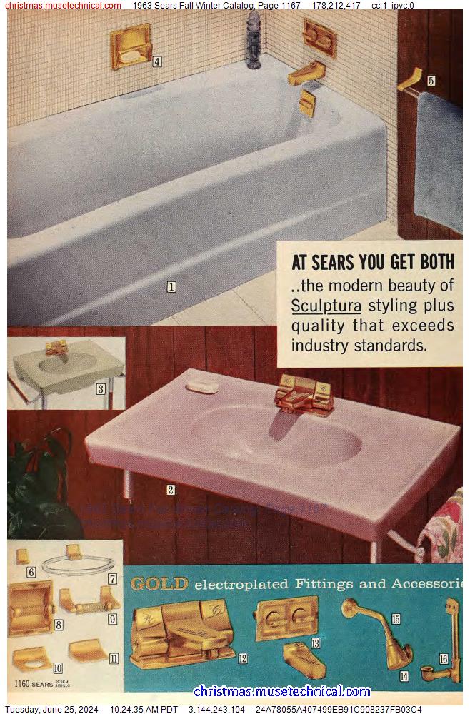 1963 Sears Fall Winter Catalog, Page 1167