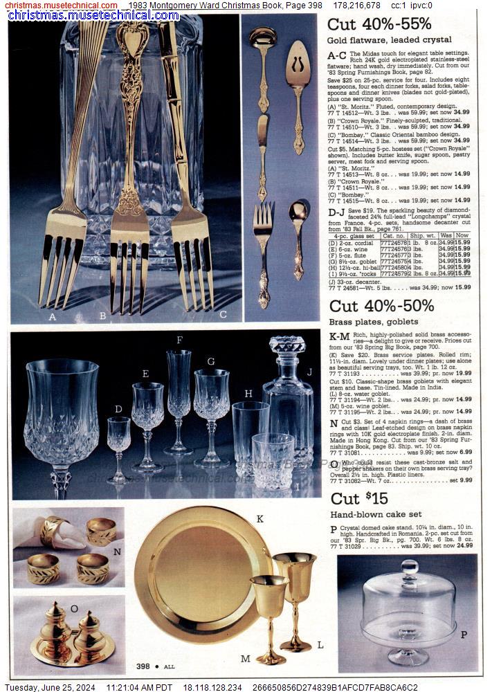 1983 Montgomery Ward Christmas Book, Page 398