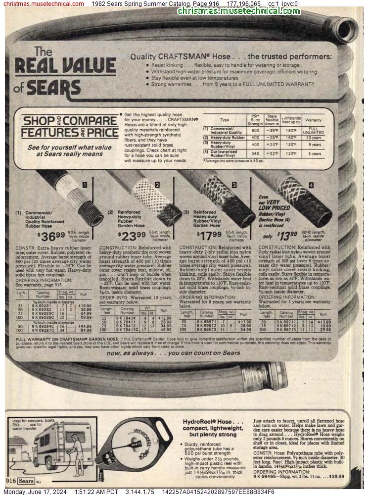 1982 Sears Spring Summer Catalog, Page 916
