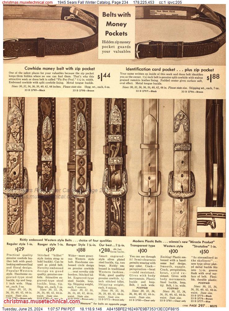 1945 Sears Fall Winter Catalog, Page 234