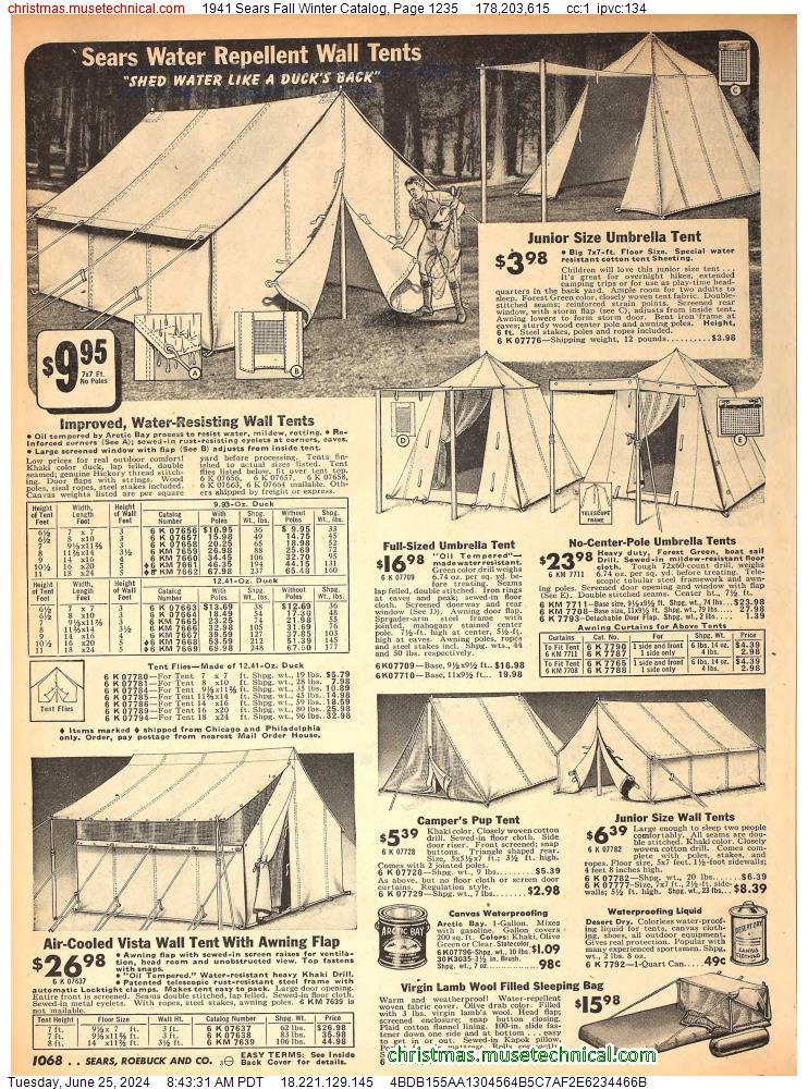 1941 Sears Fall Winter Catalog, Page 1235