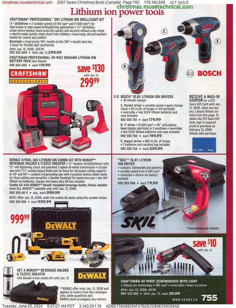 2007 Sears Christmas Book (Canada), Page 783