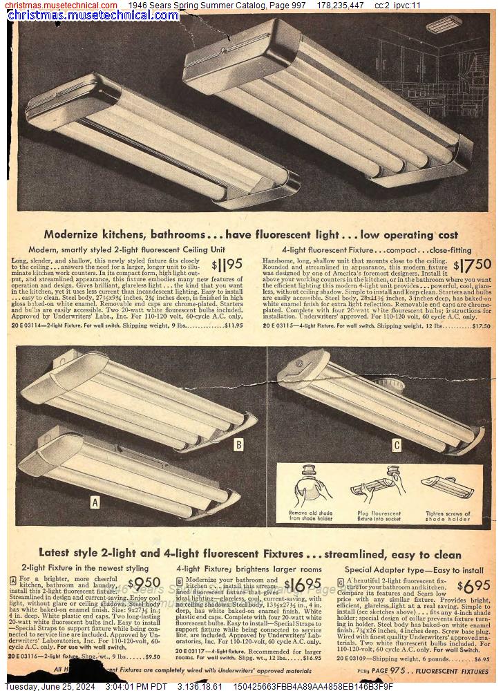 1946 Sears Spring Summer Catalog, Page 997