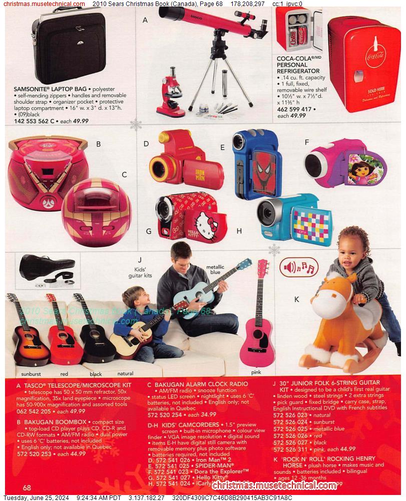 2010 Sears Christmas Book (Canada), Page 68