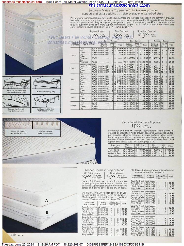 1984 Sears Fall Winter Catalog, Page 1435