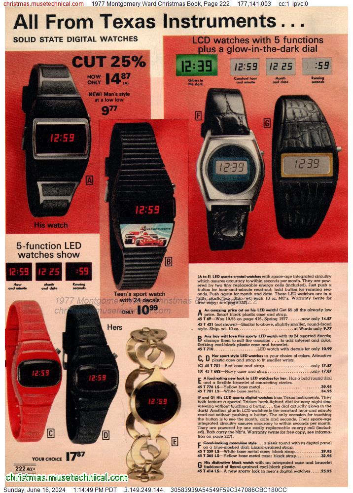 1977 Montgomery Ward Christmas Book, Page 222