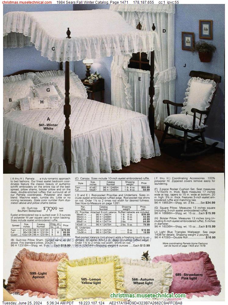 1984 Sears Fall Winter Catalog, Page 1471