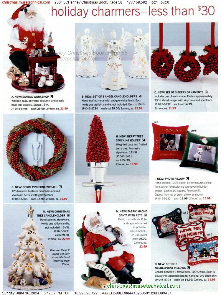 2004 JCPenney Christmas Book, Page 58