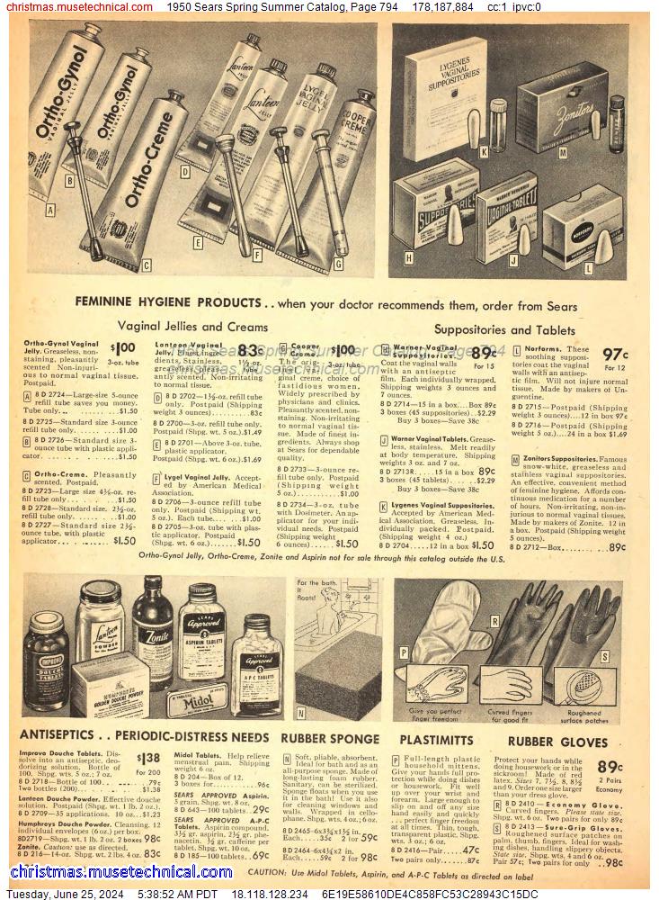 1950 Sears Spring Summer Catalog, Page 794