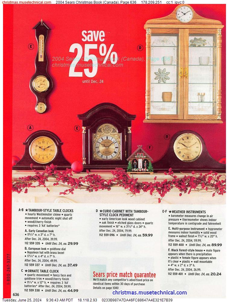 2004 Sears Christmas Book (Canada), Page 636