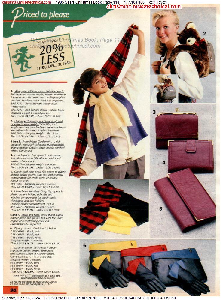 1985 Sears Christmas Book, Page 114