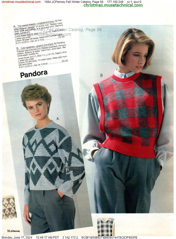 1984 JCPenney Fall Winter Catalog, Page 58