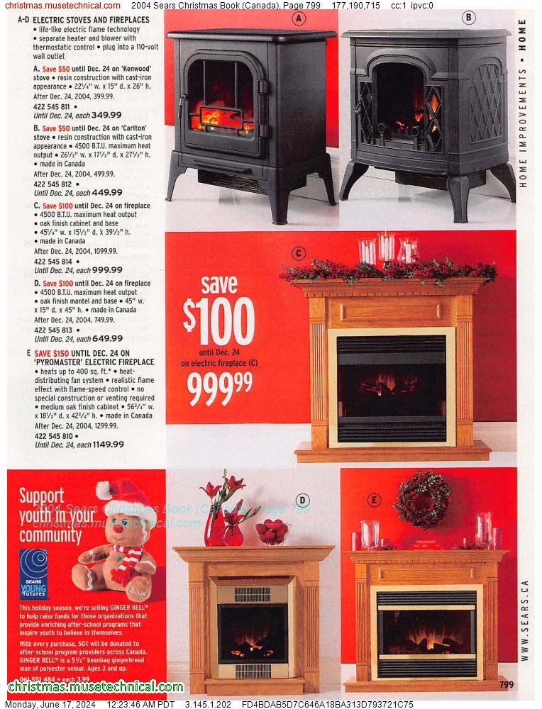2004 Sears Christmas Book (Canada), Page 799
