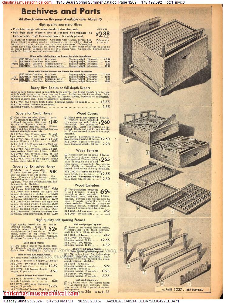 1946 Sears Spring Summer Catalog, Page 1269