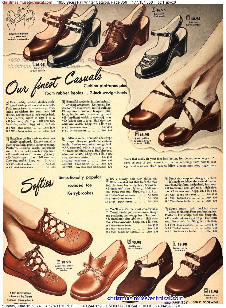 1950 Sears Fall Winter Catalog, Page 359