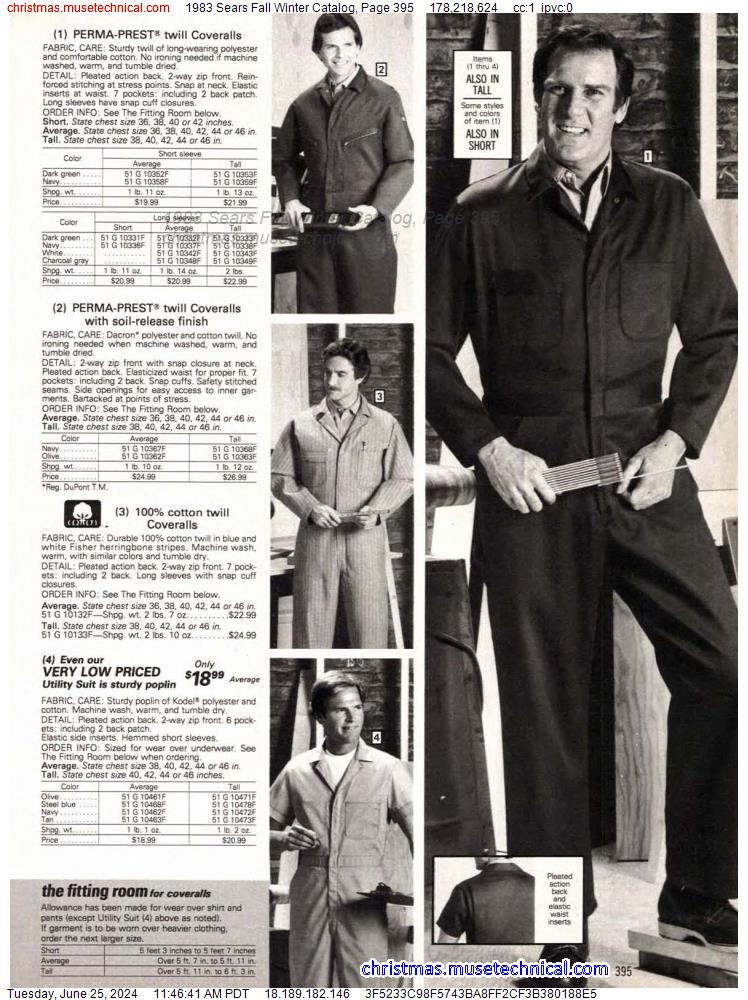 1983 Sears Fall Winter Catalog, Page 395