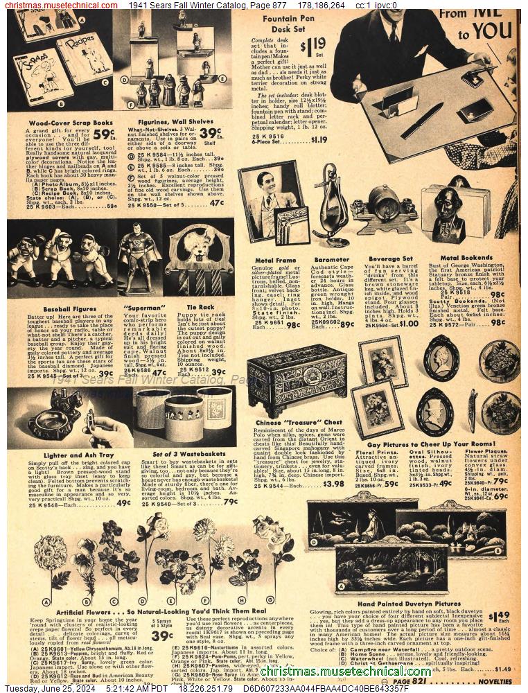 1941 Sears Fall Winter Catalog, Page 877