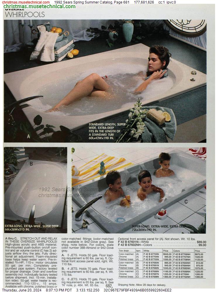 1992 Sears Spring Summer Catalog, Page 681