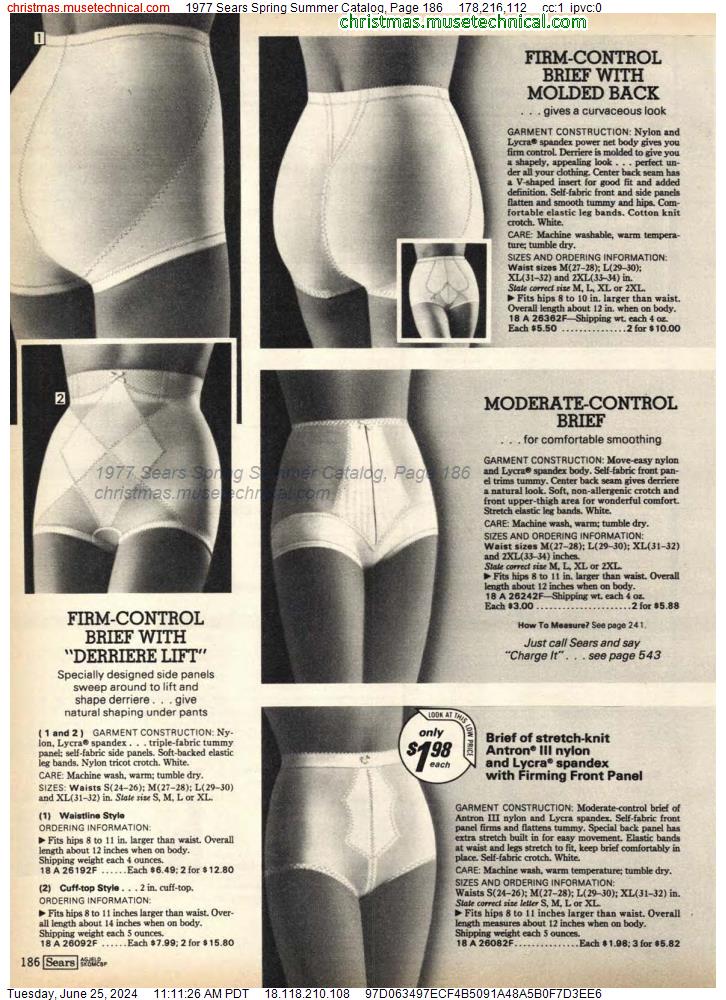 1977 Sears Spring Summer Catalog, Page 186