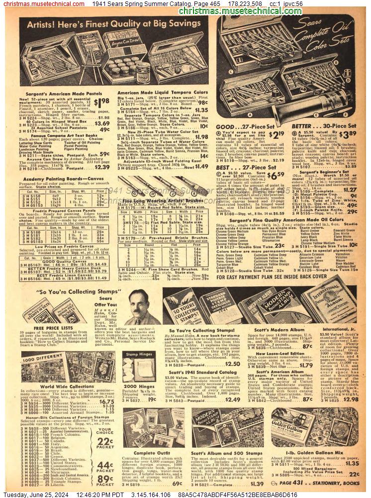 1941 Sears Spring Summer Catalog, Page 465