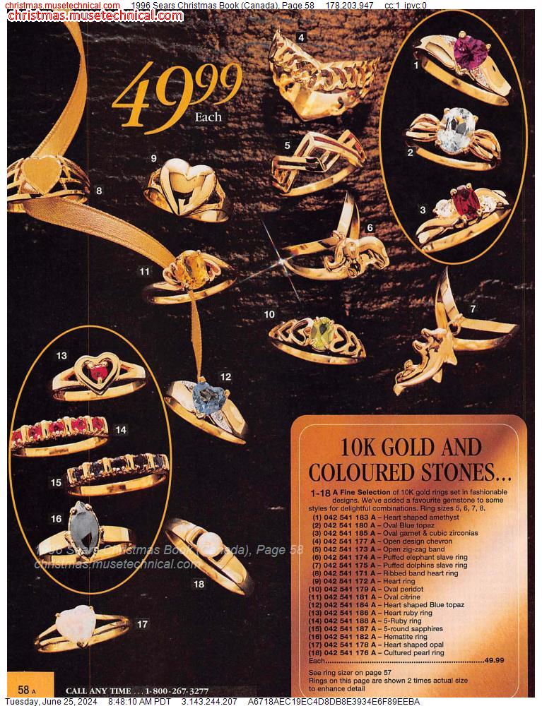 1996 Sears Christmas Book (Canada), Page 58