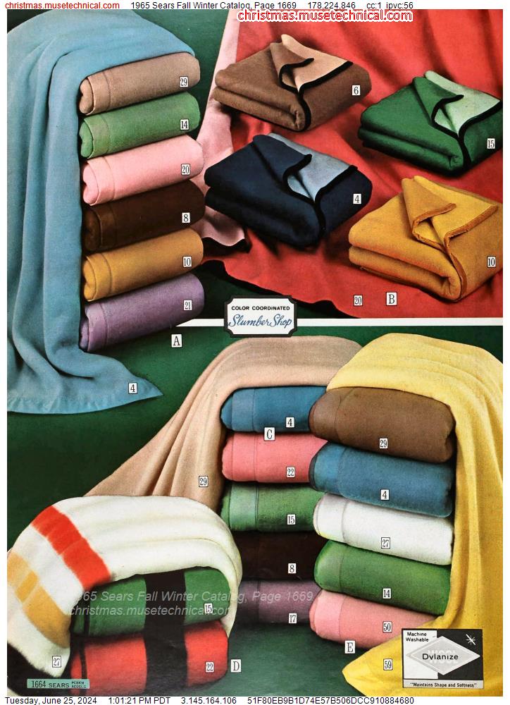 1965 Sears Fall Winter Catalog, Page 1669