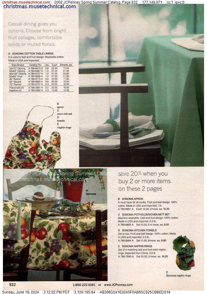 2002 JCPenney Spring Summer Catalog, Page 832