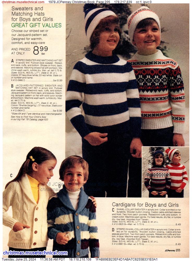 1978 JCPenney Christmas Book, Page 205