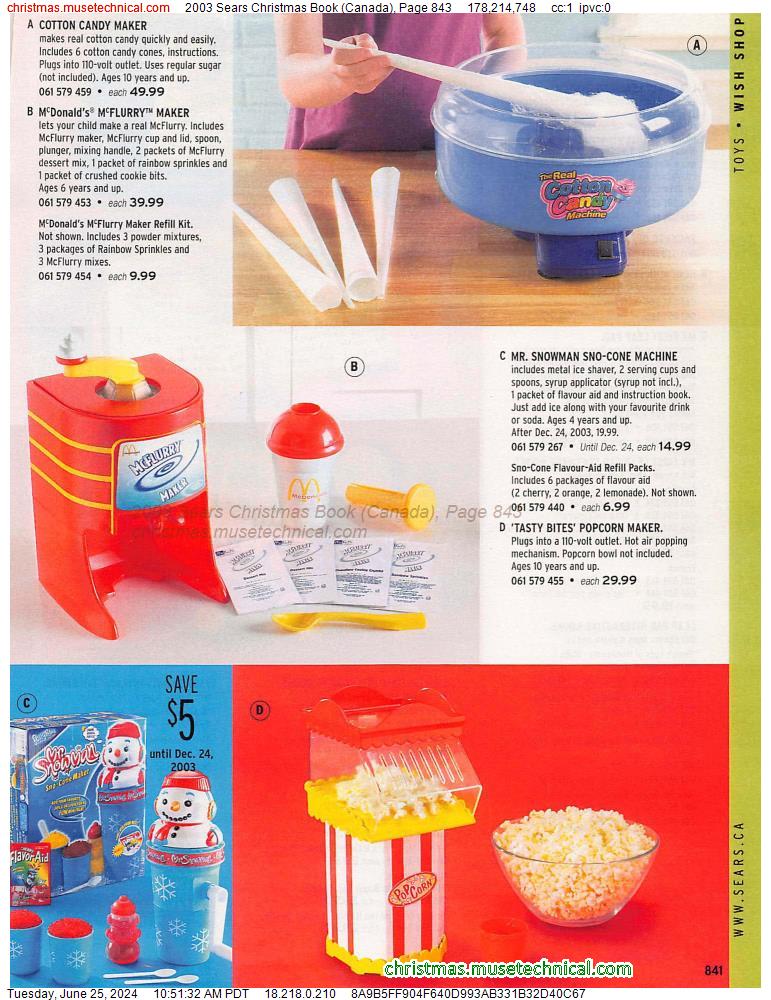 2003 Sears Christmas Book (Canada), Page 843