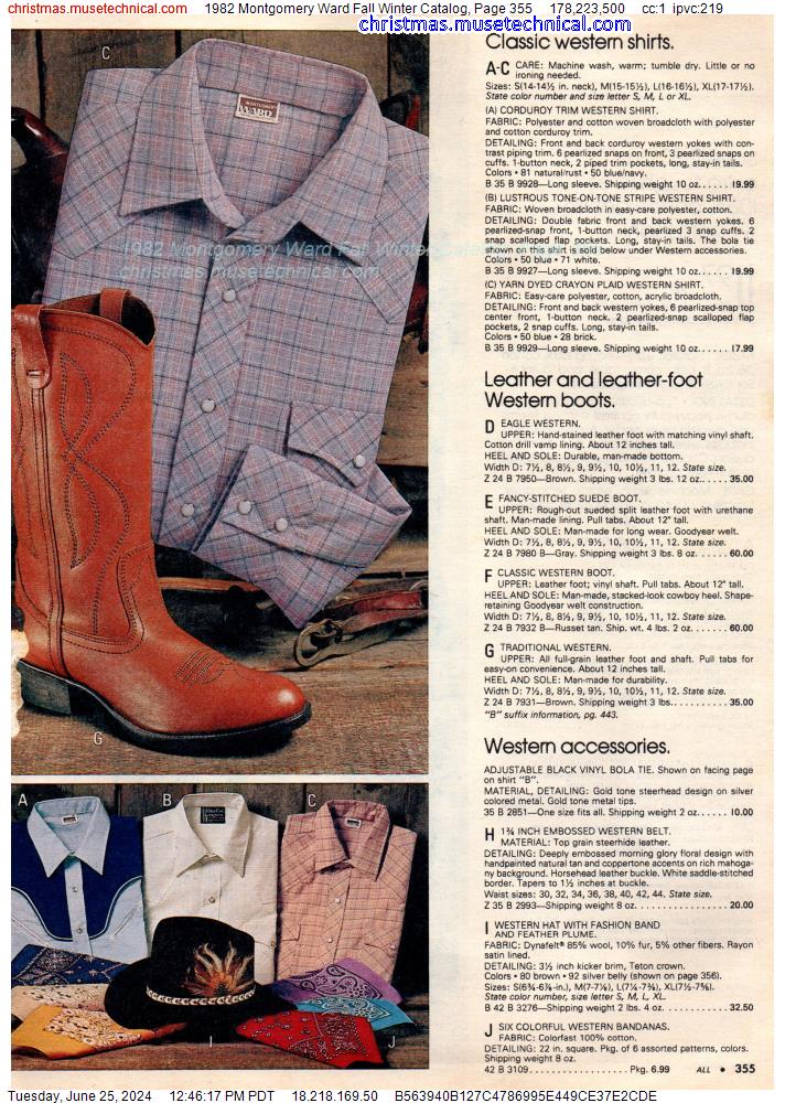 1982 Montgomery Ward Fall Winter Catalog, Page 355