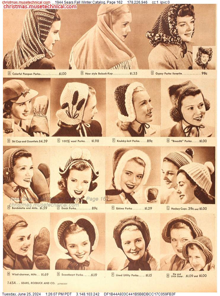 1944 Sears Fall Winter Catalog, Page 162