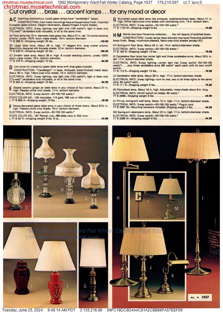 1982 Montgomery Ward Fall Winter Catalog, Page 1037