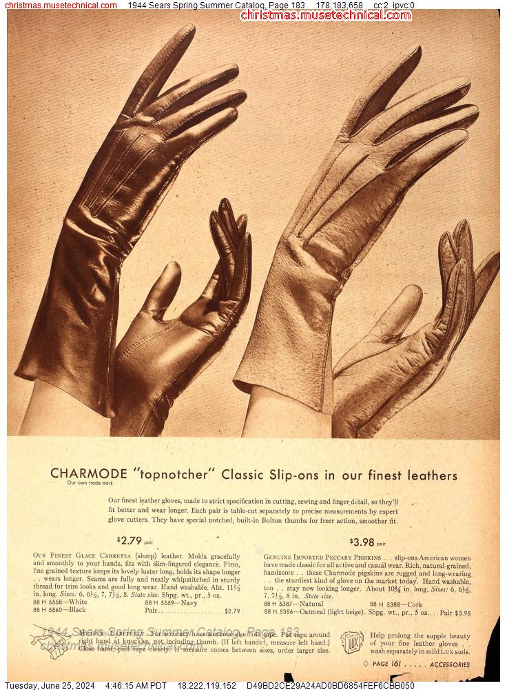 1944 Sears Spring Summer Catalog, Page 183