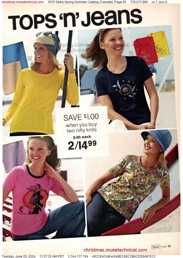 1975 Sears Spring Summer Catalog (Canada), Page 93