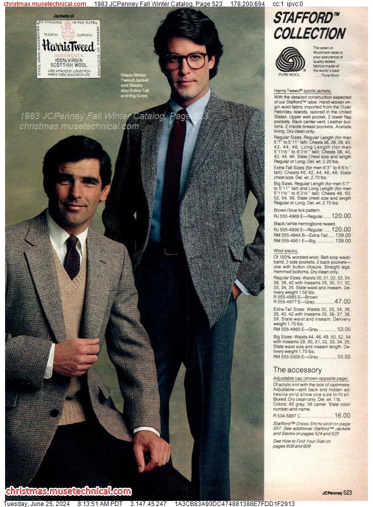 1983 JCPenney Fall Winter Catalog, Page 523