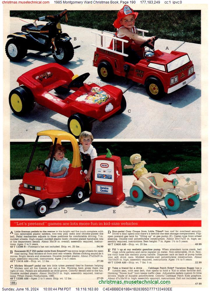 1985 Montgomery Ward Christmas Book, Page 190