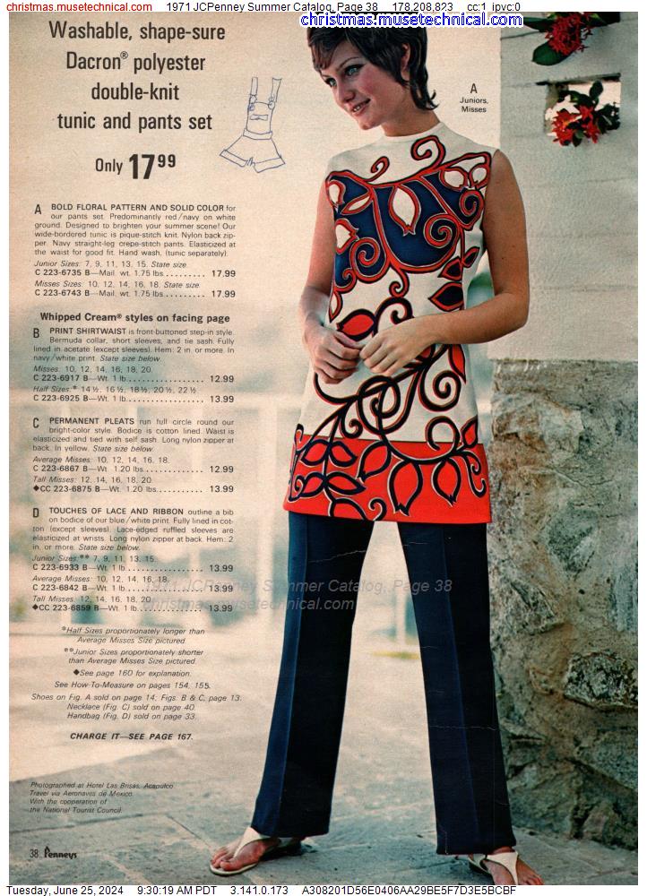 1971 JCPenney Summer Catalog, Page 38