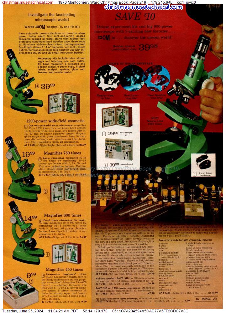 1970 Montgomery Ward Christmas Book, Page 219