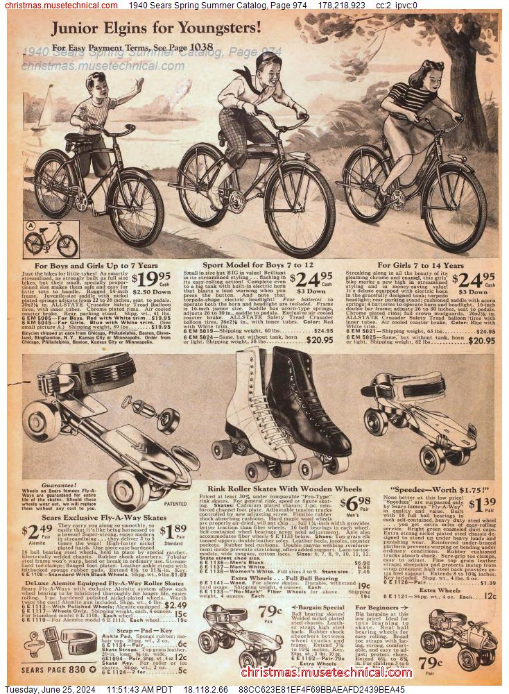 1940 Sears Spring Summer Catalog, Page 974