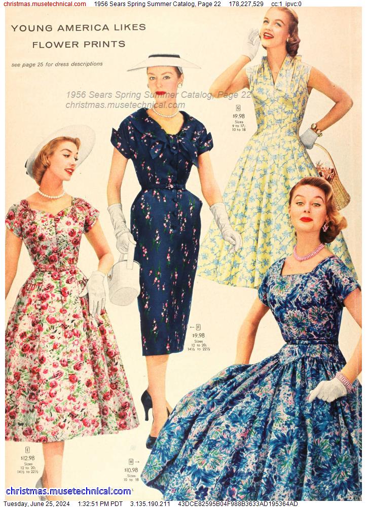 1956 Sears Spring Summer Catalog, Page 22