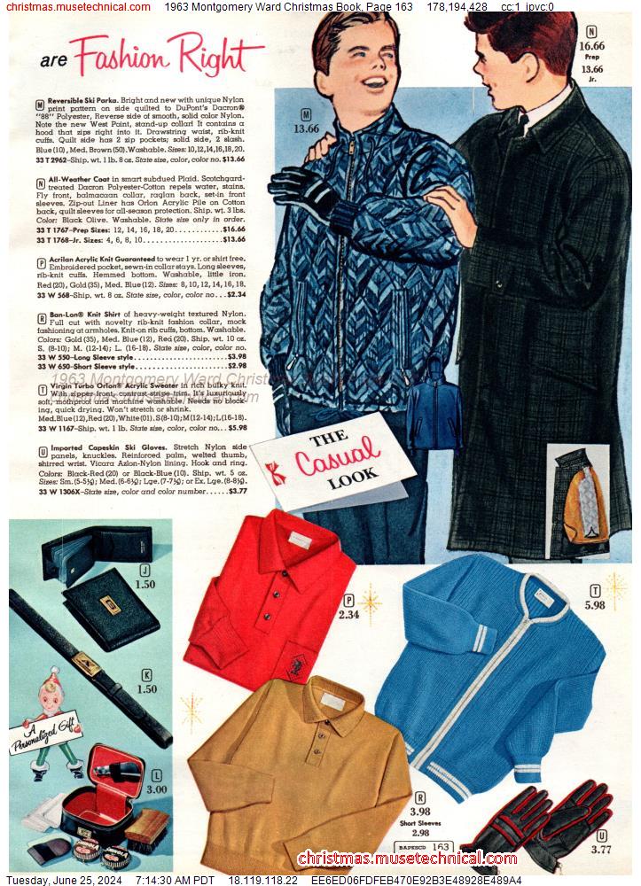 1963 Montgomery Ward Christmas Book, Page 163
