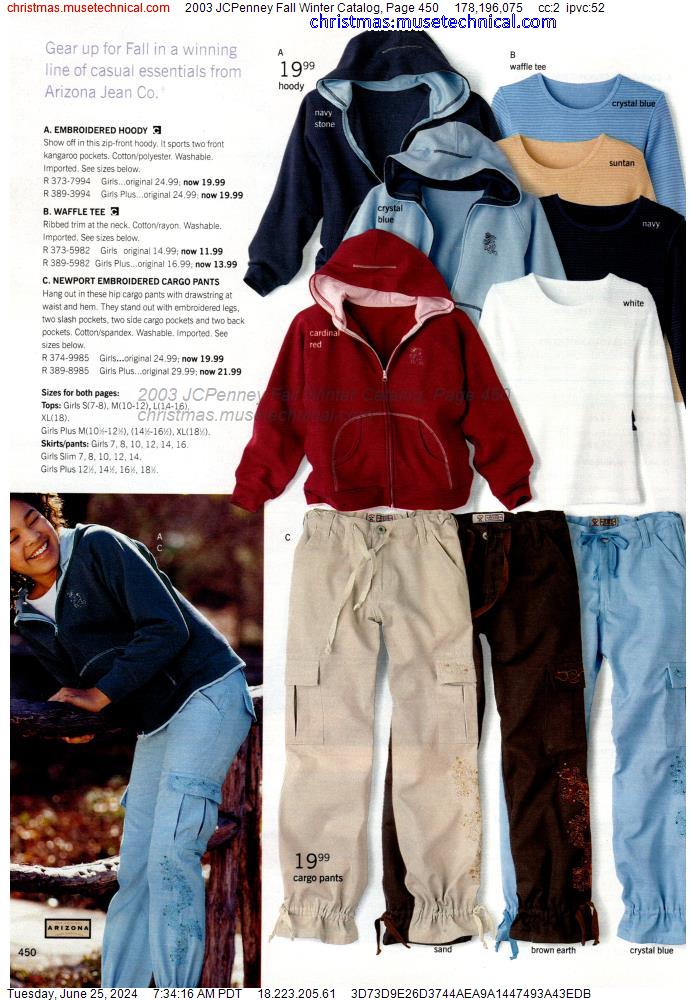 2003 JCPenney Fall Winter Catalog, Page 450