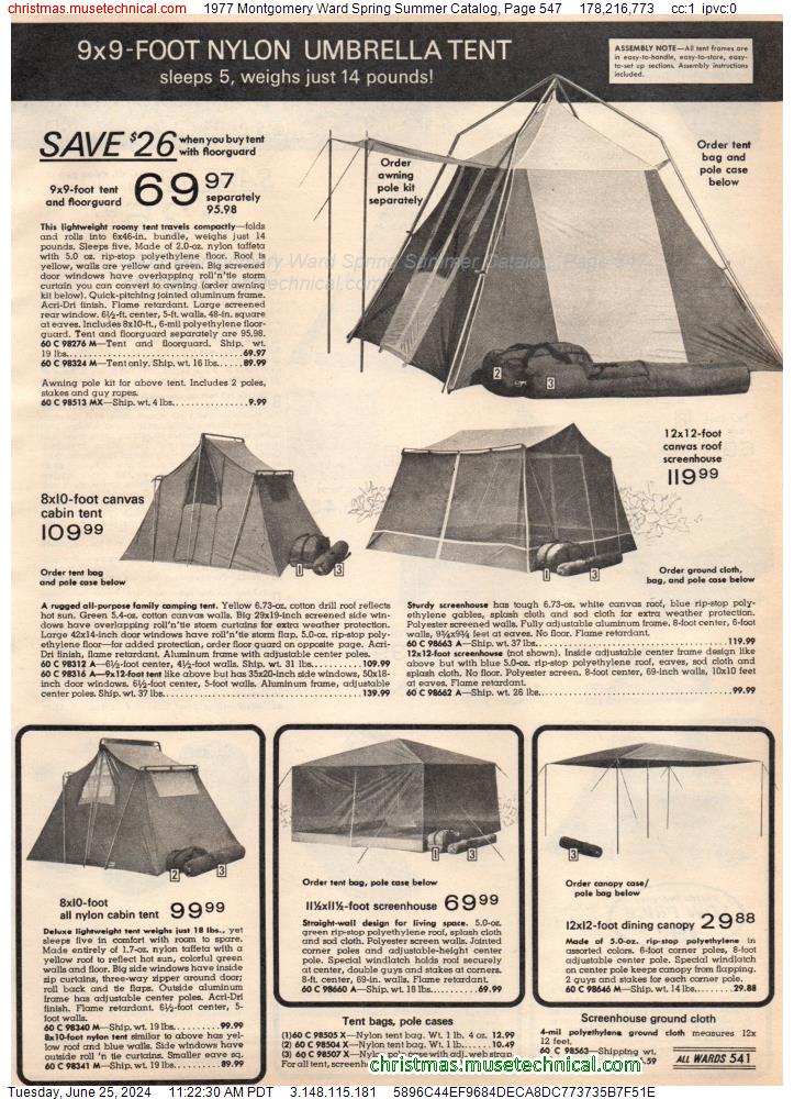 1977 Montgomery Ward Spring Summer Catalog, Page 547
