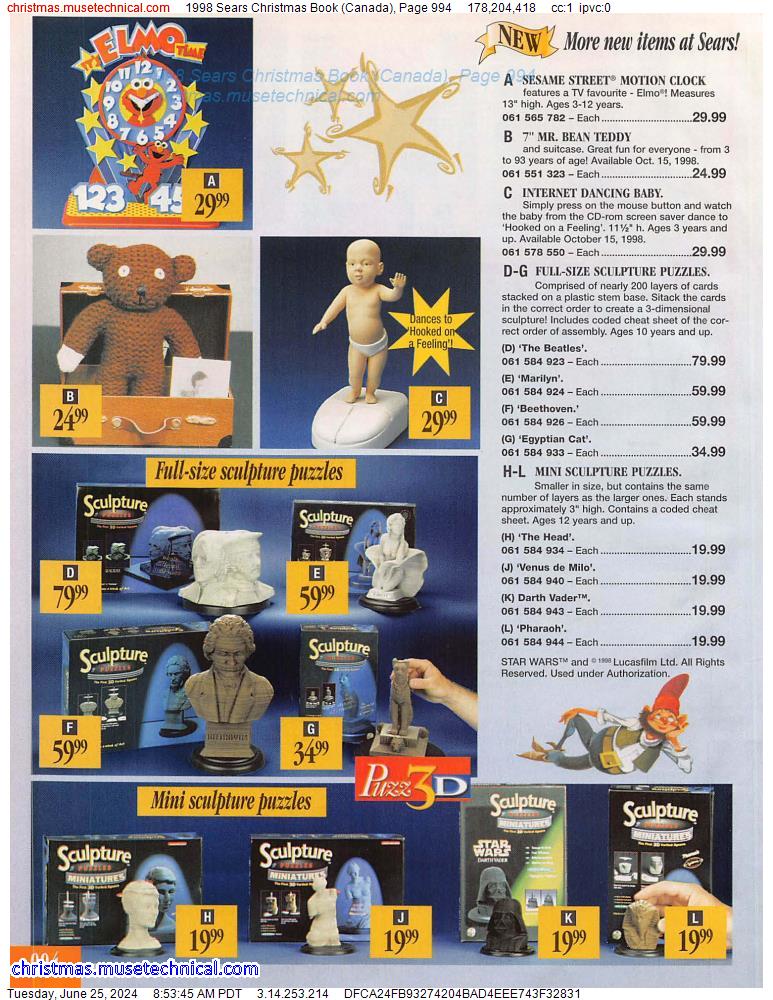 1998 Sears Christmas Book (Canada), Page 994