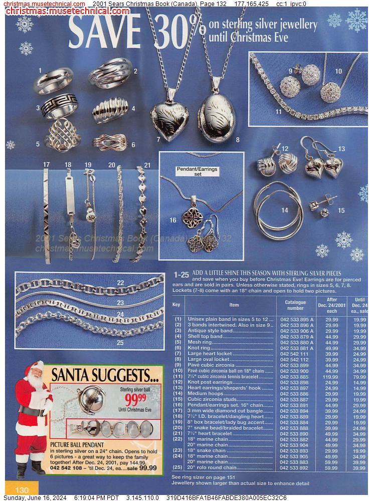 2001 Sears Christmas Book (Canada), Page 132