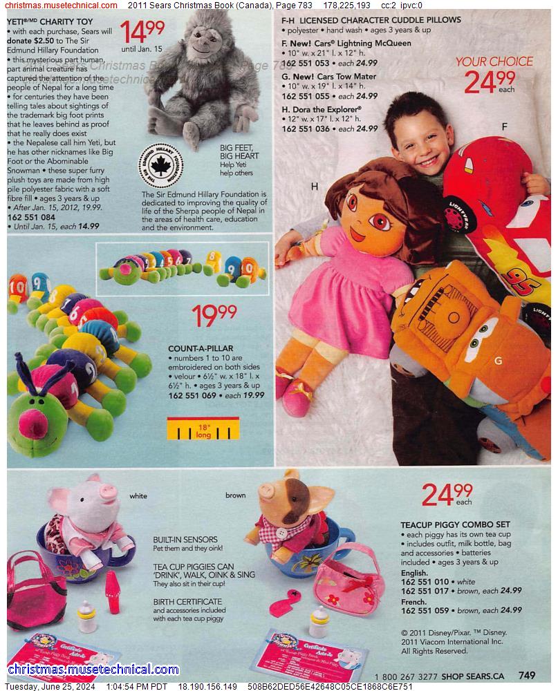 2011 Sears Christmas Book (Canada), Page 783